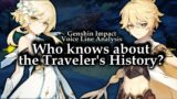 Who Knows About The Traveler's History? [Genshin Impact Voice Line Analysis and Discussion]