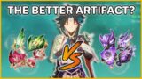 Xiao Artifact Comparison: Vermillion Hereafter vs Viridescent and Gladiator | Genshin Impact