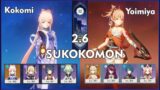 Yoimiya Kokomi Sukokomon Spiral Abyss Floor 12 Genshin Impact 2.6