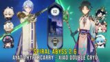C0 Ayato Hypercarry and C0 Xiao Double Cryo – Genshin Impact Abyss 2.6 – Floor 12 9 Stars