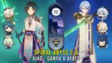 C0 Xiao and C0 Ganyu x Ayato – Genshin Impact Abyss 2.6 – Floor 12 9 Stars