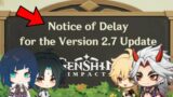FINALLY!!! THE OFFICIAL Announcement By HOYOVERSE About Version 2.7 – Genshin Impact