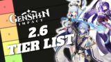 Genshin Impact 2.6 Tier List! | Genshin Impact