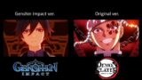 Genshin Impact X Demon Slayer OP 3 Comparison