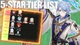 I Maxed Every 5-Star – Here's My Tier List (Genshin Impact)