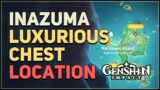 Inazuma Secret Luxurious Chest Location Genshin Impact (Konda Village)