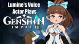Lumine's English Voice Actor Plays Genshin Impact (More Chasm)