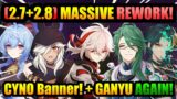MASSIVE (2.7-2.8) BANNER REWORK!+ CYNO BANNER & GANYU RERUN AGAIN! | Genshin Impact