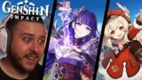 NEW PLAYER Reacts to EVERY Genshin Impact Trailer (I'M IN LOVE)