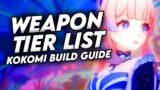 POWER! | KOKOMI Weapon Tier List | Genshin KOKOMI Build Guide | Genshin Impact KOKOMI Best Weapon