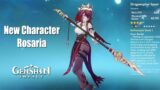 Rosaria New Character Lv80 Gameplay Showcase Physical Build – Genshin Impact