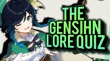 The Genshin Impact Lore Quiz [I]