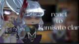 genshin impact react to Kamisato clan //part 1/1//