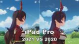 iPad Pro 2021 M1 VS iPad Pro 2020 Genshin Impact gameplay graphics quality resolution which is best?