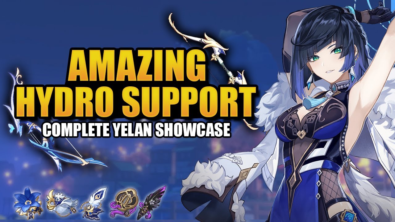 AMAZING HYDRO SUPPORT! Best Yelan artifacts, weapons & complete ...