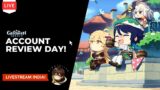 Account Review Day! – Characters build, Artifacts, Weapons – Genshin Impact Live India