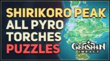 All Torches Puzzles Shirikoro Peak Genshin Impact