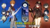 C0 Childe National and C1 Hutao Vape – Genshin Impact Abyss 2.7 – Floor 12 9 Stars