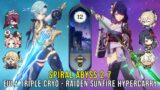 C0 Eula Triple Cryo and C0 Raiden Sunfire Hypercarry – Genshin Impact Abyss 2.7 – Floor 12 9 Stars