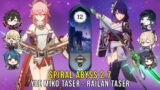 C0 Yae Miko Taser and C0 Raiden Yelan Taser – Genshin Impact Abyss 2.7 – Floor 12 9 Stars