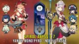 C6 Yanfei Mono Pyro and C6 Noelle Taser w/ 4* Weapons – Genshin Impact Abyss 2.7 – Floor 12 9 Stars