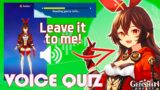 GUESS GENSHIN IMPACT CHARACTERS BY JOINING PARTY VOICELINES [QUIZ] ALL LANGUAGES