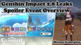 Genshin Impact 2.8 Leaks? Spoiler Event Overview & Heizou Gameplay Short Version