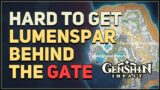 Hard to get Lumenspar Behind the Gate Genshin Impact