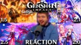 NEW Genshin Impact FAN Reacts To ALL Version Trailers!! 1.0 – 2.7