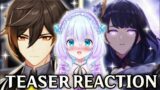 New GENSHIN IMPACT Player REACTS to CHARACTER TEASERS!