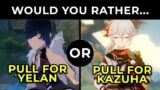 Would you rather pull for Yelan or Kazuha? | Genshin Impact