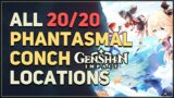 All 20 Phantasmal Conch Locations Genshin Impact