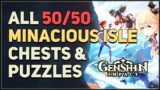 All 50 Chests & Puzzles Minacious Isle Genshin Impact