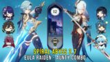 C0 Eula Raiden and Aunty Combo – Genshin Impact Abyss 2.7 – Floor 12 9 Stars
