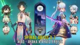 C0 Xiao and C0 Ayaka x Ayato Freeze – Genshin Impact Abyss 2.7 – Floor 12 9 Stars