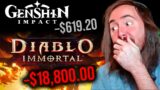 Diablo Immortal Is SO MUCH Worse Than Genshin Impact | Asmongold Reacts to Bellular