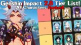 Genshin Impact Version 2.8 Tier List! All Characters Ranked!
