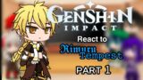 Genshin Impact react to Rimuru Tempest |Part 1/?|