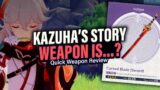 Kazuha's NEW F2P Weapon CURSED BLADE Official Details! And it's… uh… | Genshin Impact 2.8