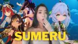 NEW Sumeru characters are HOT!!! Reacting to Sumeru preview teasers 1-3 | Genshin Impact 3.0