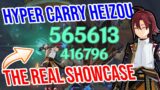 The REAL Heizou Showcase! How GREAT is Hyper Carry Heizou? Genshin Impact