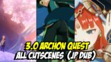 3.0 Sumeru Archon Quest All Cutscenes in JP Dub! Genshin Impact