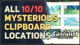 All 10 Mysterious Clipboard Locations Genshin Impact