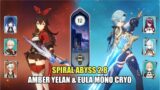Amber Yelan & Eula Mono Cryo – Spiral Abyss 2.8 Floor 12 (9 Stars) | Genshin Impact