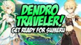 DENDRO TRAVELER'S BUILD GUIDE! TALENTS, BEST WEAPONS, BEST ARITFACTS AND TEAM COMPS | Genshin Impact