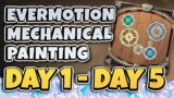 Evermotion Mechanical Painting Guide  : Day 1- Day 5 | Gears Event | Genshin Impact