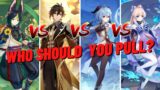 Tighnari VS Zhongli VS Ganyu VS Kokomi – Who Should You Pull For In Genshin Impact 3.0 Banners?