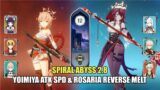 Yoimiya ATK SPD & Rosaria Reverse Melt – Spiral Abyss 2.8 Floor 12 (9 Stars) | Genshin Impact