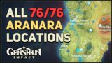 All 76 Aranara Locations Genshin Impact
