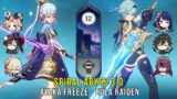 C0 Ayaka Freeze and C0 Eula Raiden – Genshin Impact Abyss 3.0 – Floor 12 9 Stars